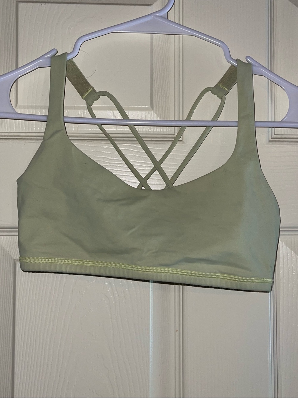 lululemon athletica Sage Green Strappy Back Sports Bra